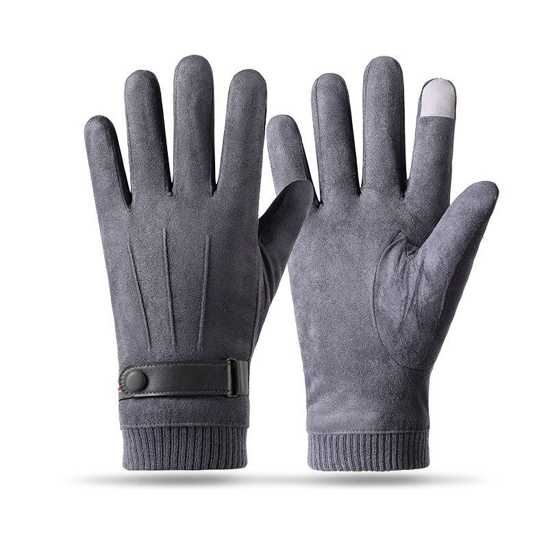 Men's Winter Cycling Gloves Touchscreen Compatible Fleece Lined_voghion.com