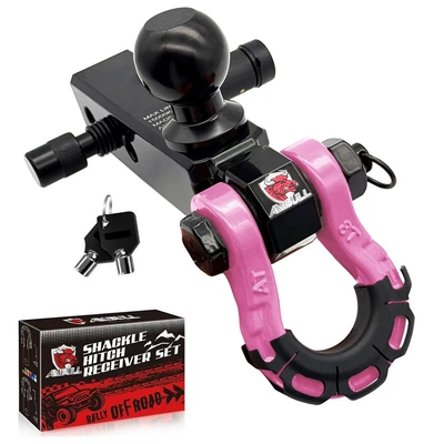 Square Mouth Universal Solid Large — Other Car Modifications - pink-8tblack-three-hole-ball-head-armlock