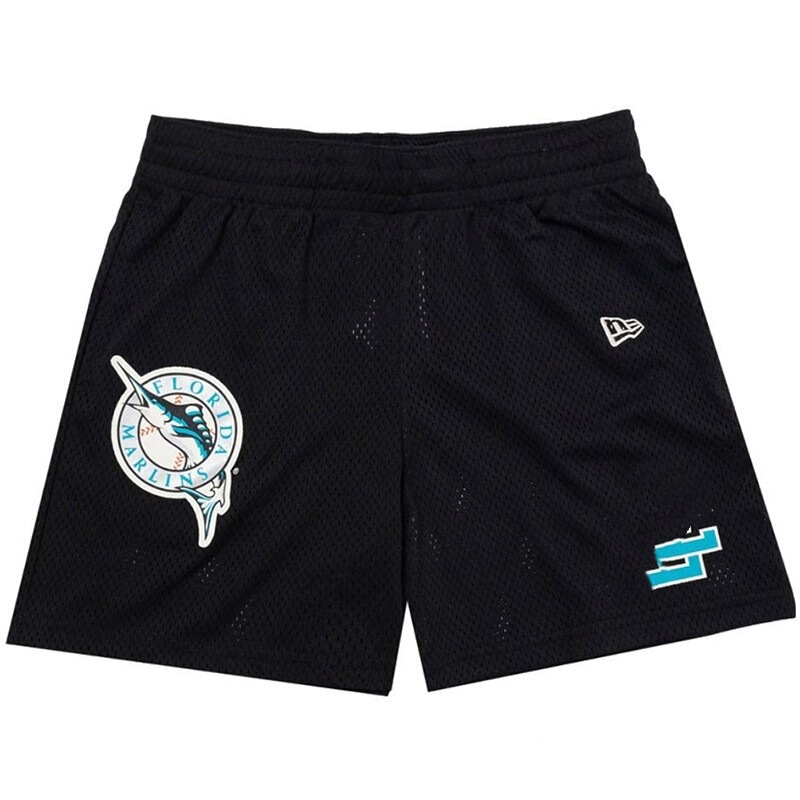 American Fashion Brand Basketball Shorts Men's and Women's Mesh Quick-drying Sports Outdoor Running and Riding Shorts Four Points but Knee