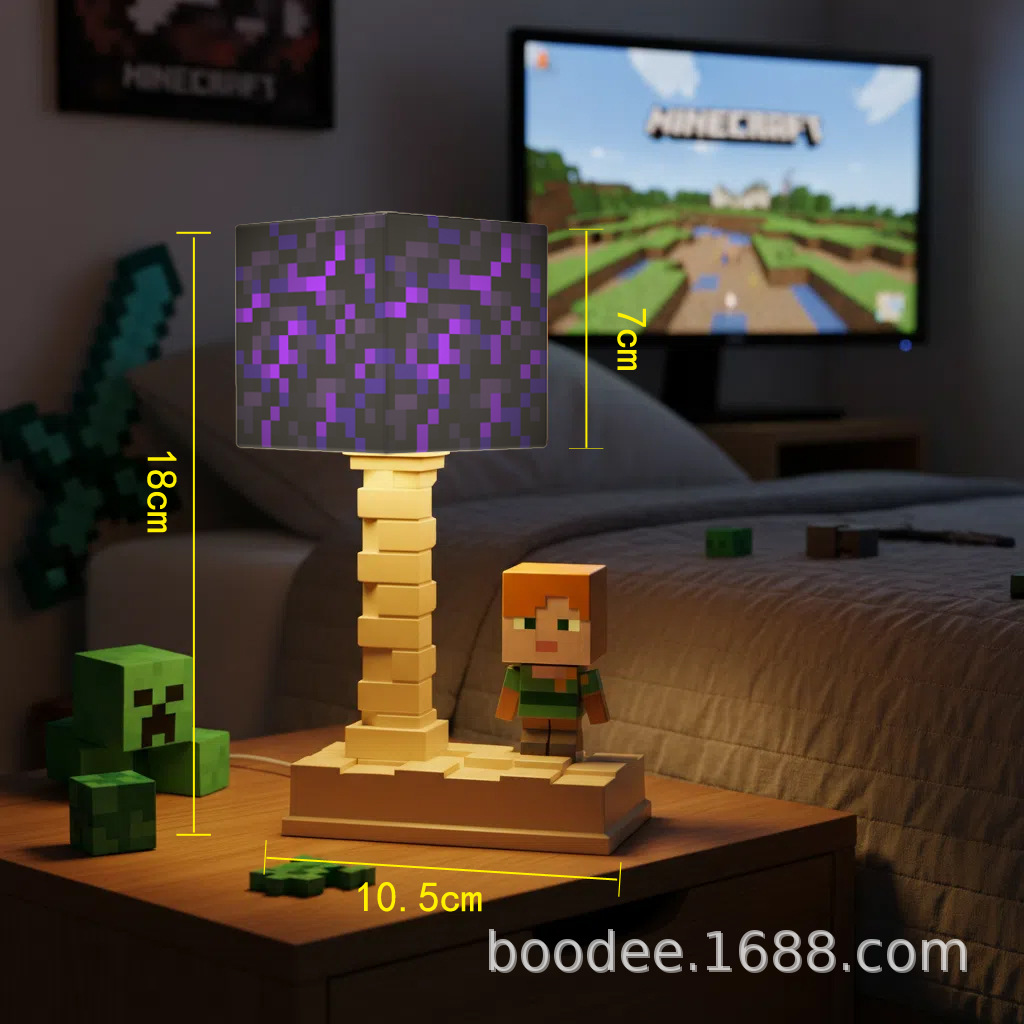 Mi mundo elemento de juego periférico TNT lámpara de noche MC lámpara de bloque alumno lámpara de cabecera lámpara de escritorio de atmósfera en stock