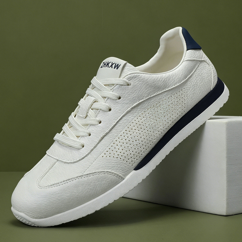 Summer Men's First-Layer Cowhide Forrest Gump Shoes, Breathable Casual Sneakers, Versatile Sports Shoes, Hollow Soft-Soled White Shoes for Men Summer Men's First-Layer Cowhide Forrest Gump Shoes, Breathable Casual Sneakers, Versatile Sports Shoes, Hollow Soft-Soled White Shoes for Men