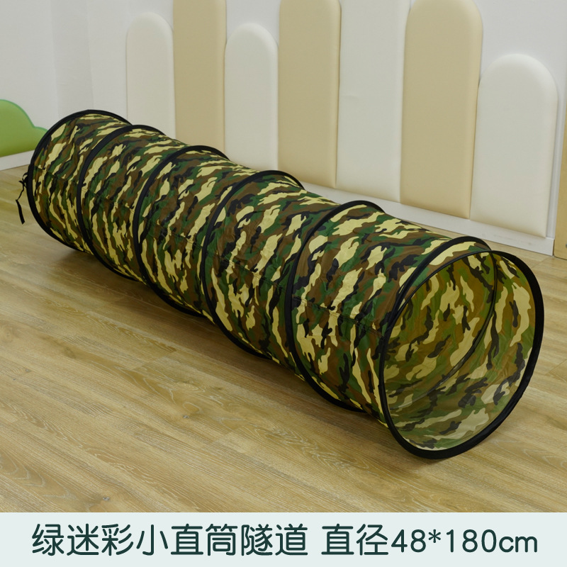 Túneles solares camuflados directamente a través de curvas rastreando agujeros equipos de entrenamiento sensorial para niños trepando juguetes de interior