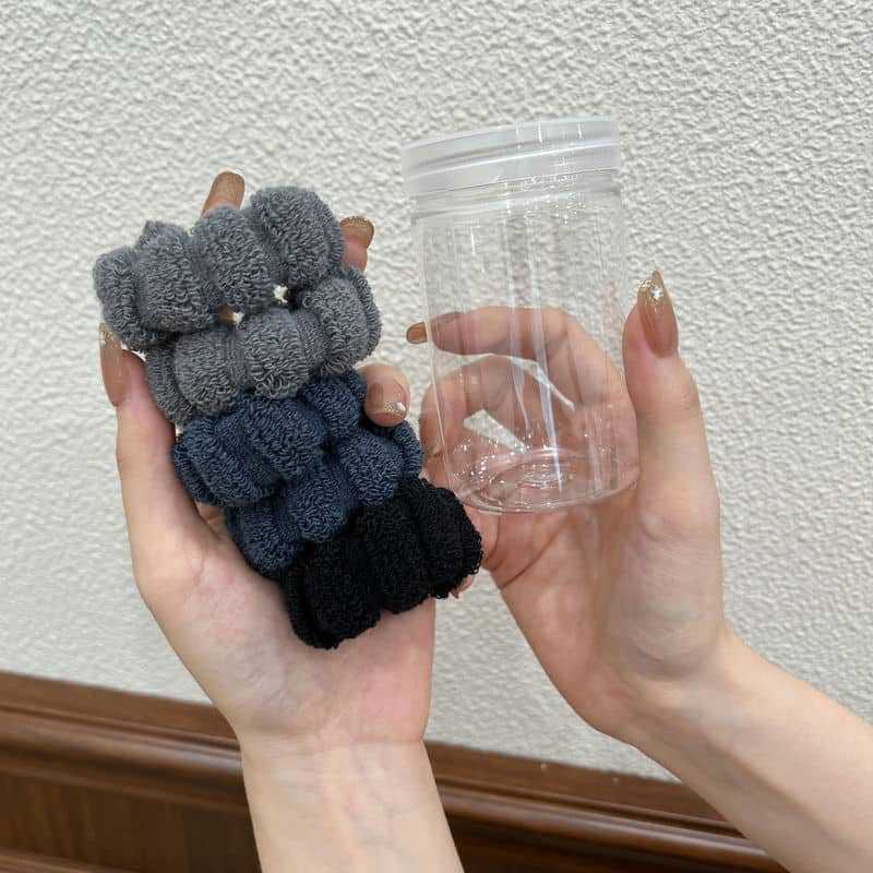 Durable cuerda de pelo enlatado banda de goma cuerda de pelo sin costuras de las mujeres alta Cola de Caballo anillo de pelo