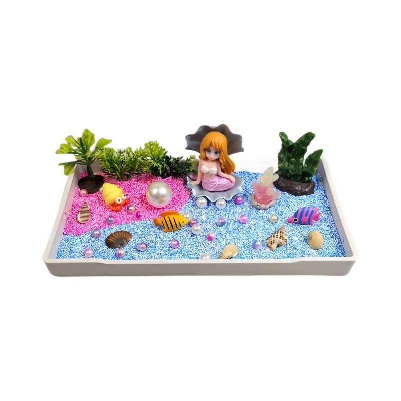 手作り diy ギフト子供の幼稚園知育玩具クリーム接着剤スノーフレーク泥アートワークマイクロ風景材料パッケージ|undefined