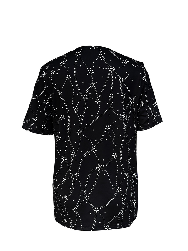 TEMUアマゾンクロスボーダーレディース春新作ラウンドネック半袖デジタルプリントカジュアルプルオーバーtシャツ現物|undefined