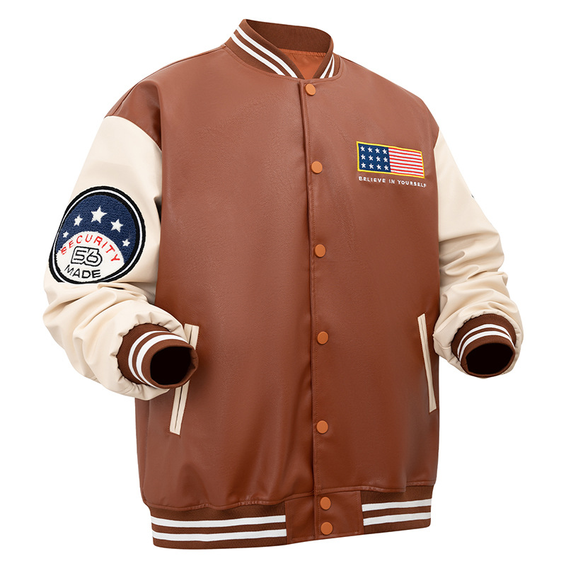 Chaqueta de béisbol de estilo nacional de estilo americano, chaqueta casual de pareja, chaqueta de invierno para hombres, chaqueta de abrigo