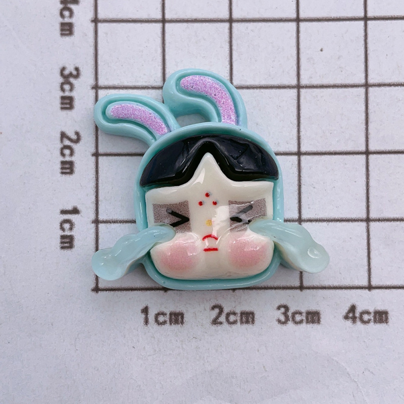 新商品の明るい顔の泣いている子供の女の子の樹脂の部品のdiyクリームのゴムの携帯の箱のコップの靴の服のアクセサリの部品|undefined