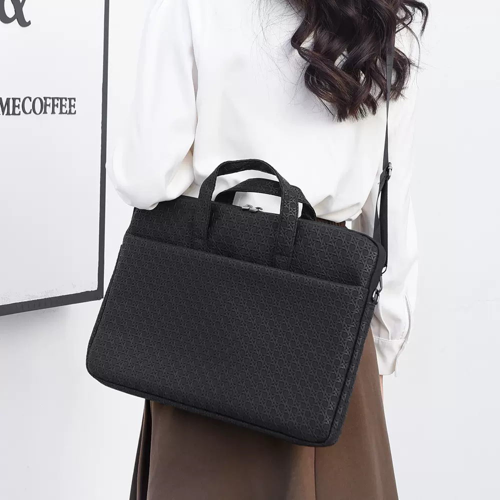 跨境商务手提笔记本电脑包学生平板简约公文包电脑大容量内胆包包