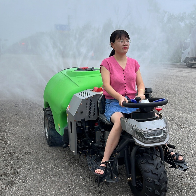 Three-wheeled air-powered sprayer for fruit tree plant protection, orchard sprayer, ride-on road dust removal and epidemic prevention sprayer Three-wheeled air-powered sprayer for fruit tree plant protection, orchard sprayer, ride-on road dust removal and epidemic prevention sprayer