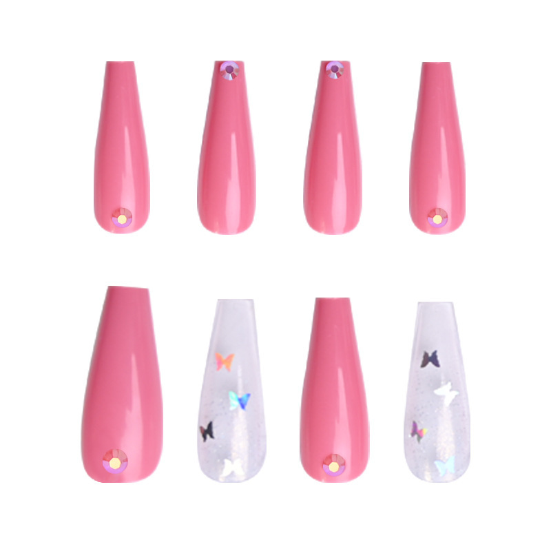 22g Weight Modern Style Water Droplets Heart Shape Abs Wear Manicure 1 Set