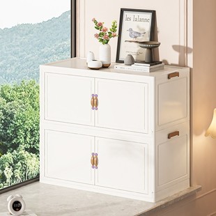 Bay Window Cabinet Foldable Space Storage Cabinet Balcony Renovation Sun Protection Storage Window Sill Bookshelf Small Bookcase Storage Cabinet
