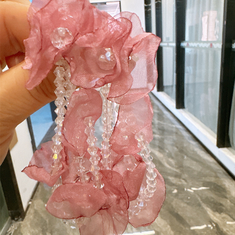 超仙氛围感精致粉色甜美灵动百搭耳饰气质爆款高级上档次通勤耳坠|undefined