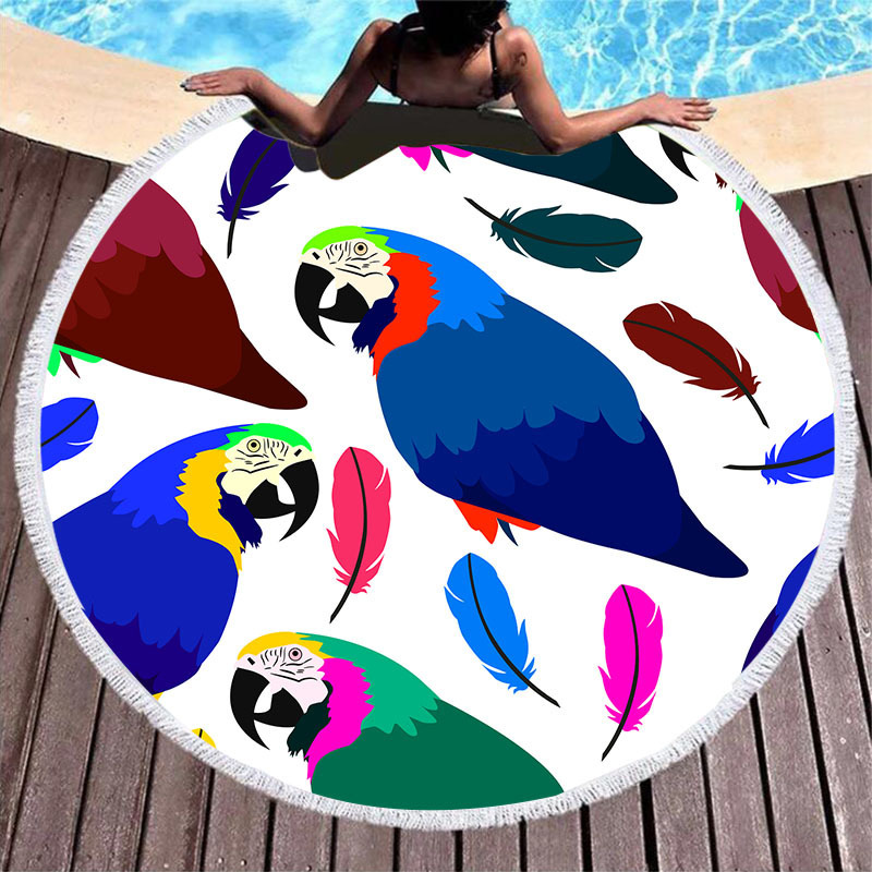 Cross-border a generation of microfiber round beach towel cartoon beach swimming absorbent quick-drying warm bath towel Cross-border a generation of microfiber round beach towel cartoon beach swimming absorbent quick-drying warm bath towel