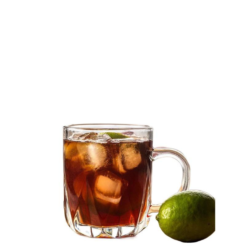 Tazas de vidrio para hogares, tazas de agua para invitados, tazas de agua para bebidas, tazas de té resistentes al calor, tazas de cerveza con mango