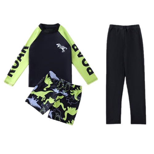 Export children's swimsuits, boys, small, medium and large, one-piece baby cartoon swimming trunks, students 'hot spring quick-drying swimsuits wholesale