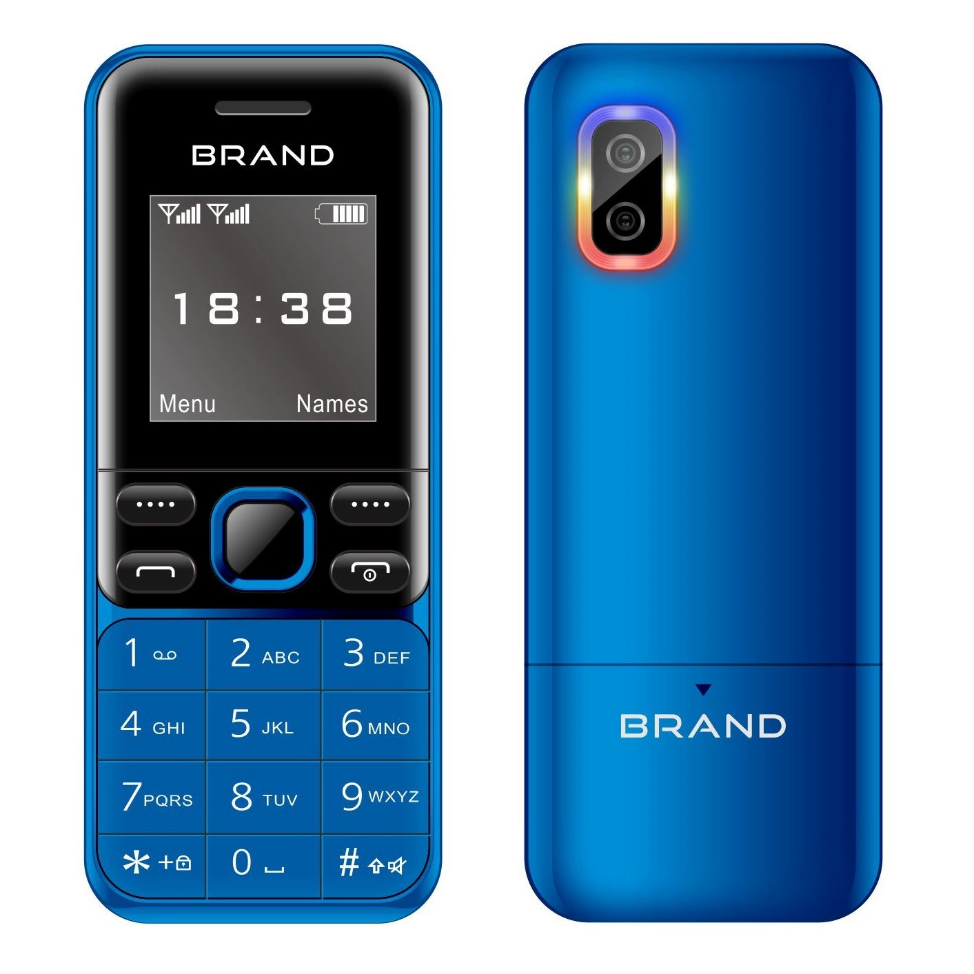 MaFam BM333 кнопочный телефон для пожилых с Bluetooth и MP3-плеером чёрный синий красный золотой