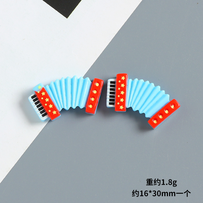 漫画小さなギター楽器樹脂アクセサリー diy クリーム接着剤携帯電話ケース冷蔵庫マグネットヘアピンジュエリーパッチ素材|undefined