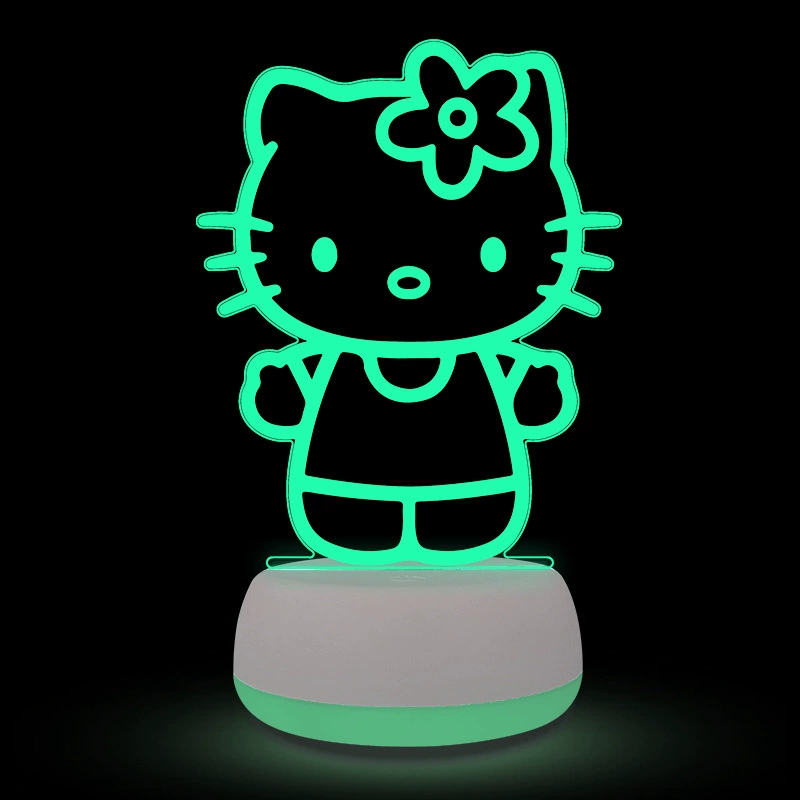 Hello Kitty, атмосферная акриловая ночная лампа, (), 3D, подарок на день рождения, оптом