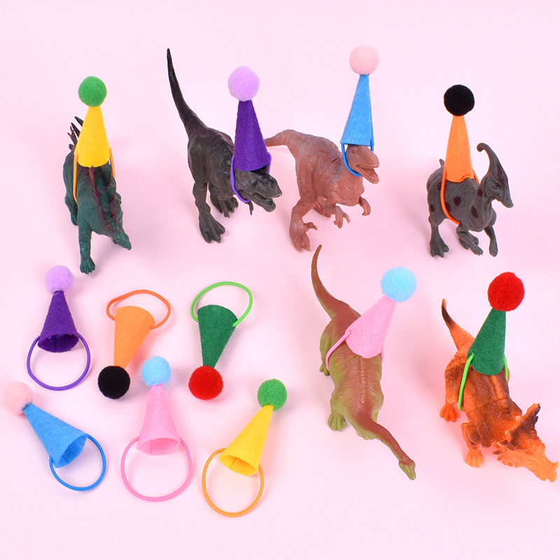 Mini Finger Pet Birthday Hat Party Festival Decoration Hamster Parrot Headwear Cute Lizard Snake Pet Hat