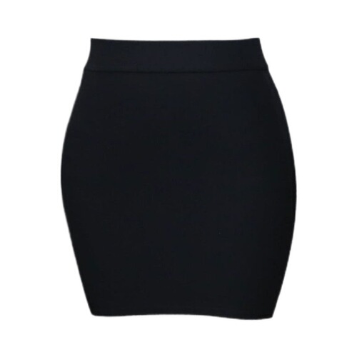 Hip-hugging, cropped skirt: chic, figure-flattering mini dress with high waist—perfect for petite figures, offering a tall, slimming effect in plus sizes and stretchy fabric.