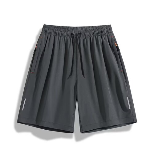 Specially available for popular European version men's casual quick-drying shorts, summer thin reflective strip outdoor sports ice silk pants