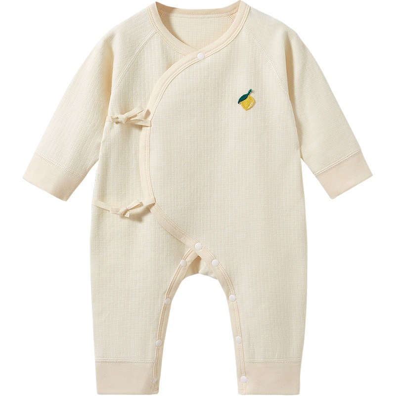 Ropa de bebé recién nacido Primavera, Otoño e Invierno bebé recién nacido monje tocando fondo cálido otoño mameluco masculino y femenino bebé mono
