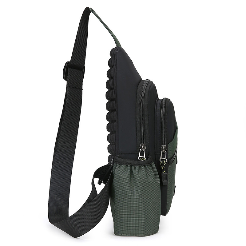 Bolso de pecho de hombre de color de contraste de moda al por mayor transfronterizo 2024