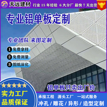 2.0mm冲孔铝单板厂家门头异形造型镂空雕花铝板艺术冲孔幕墙装饰