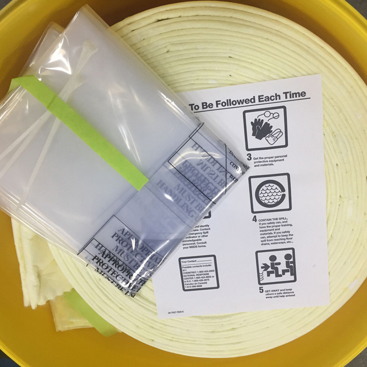 3M C- SKFL31 productos químicos industriales líquido fugas tratamiento de emergencia barril succión almohadilla de succión de algodón fieltro