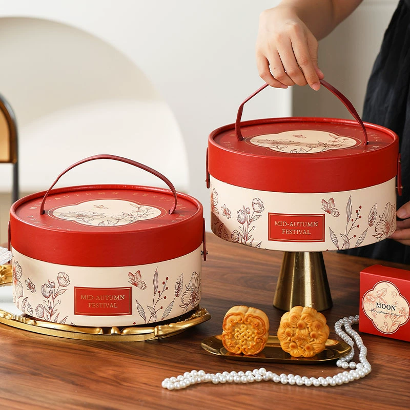 Подарочная коробка Mooncake для подарка на фестиваль середины осени, пустая высококачественная китайская коробка, 6 больших штук, 8 легких роскошных штук, новая модель 2025 года, жесткий опт.