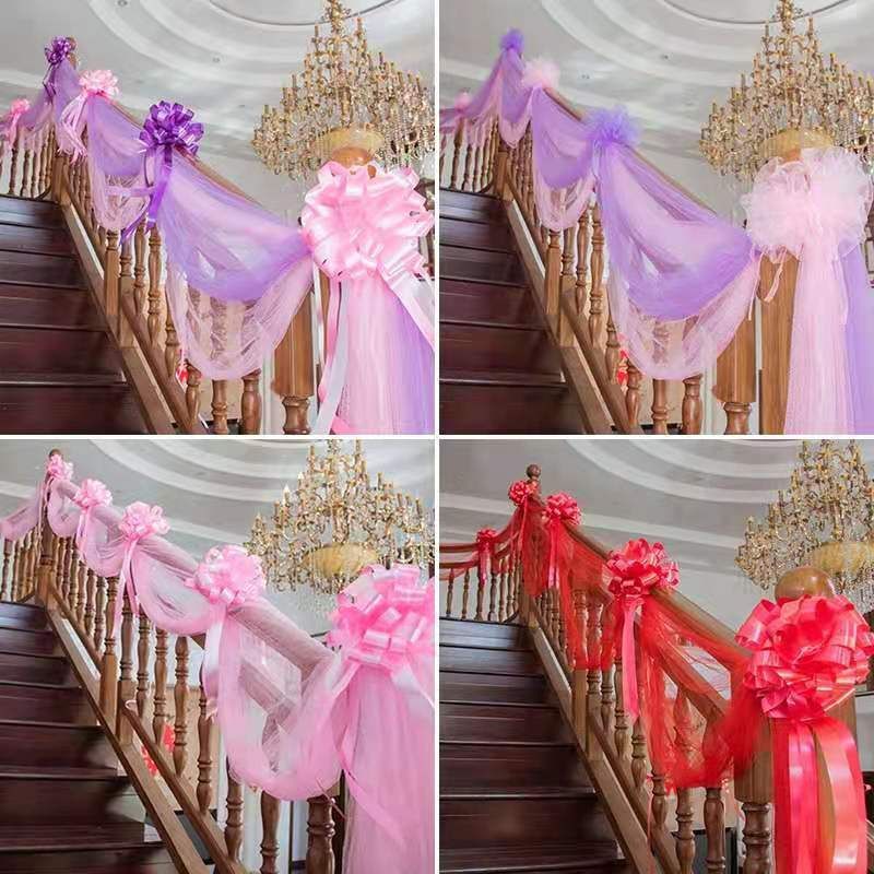 marry stairs Handrail Yarn decorate A new house Supplies complete works of wedding suit arrangement originality romantic Marriage room Jacquard
