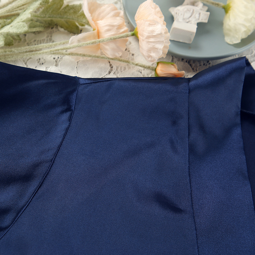 Dames kimono badjas met veren afwerking stijlvolle loungewear_voghion.com