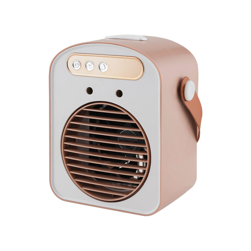 Desktop Mini Air Conditioner Fan Silent Cooling Dual Head Spray Water Cooled Humidifier For Dormitory And Home Use_voghion.com