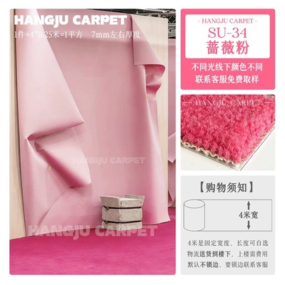 Full Coverage for Bedroom, Living | Car Carpet - su-34-rose-powder