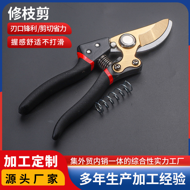 修枝剪便携园林工具剪刀花枝修剪多功能果树修枝剪摘果剪现货批发