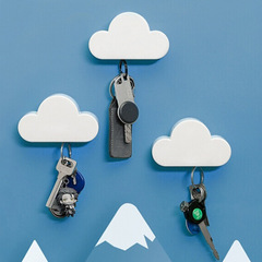 Magnetic Key Hook Bulk Creative Multi-functional Entrance Doorway Cloud-shaped No-Nail Wall Mount Hook