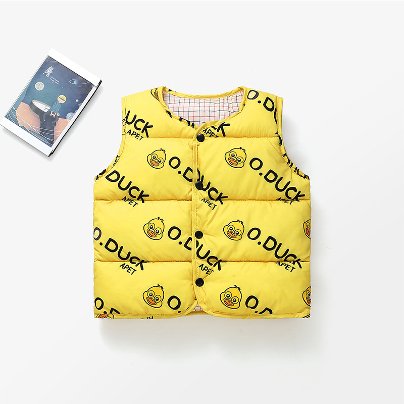 812 nuevo [en stock al por mayor] otoño y invierno para niños nuevos chalecos de algodón para niños y niñas chalecos cálidos para niños