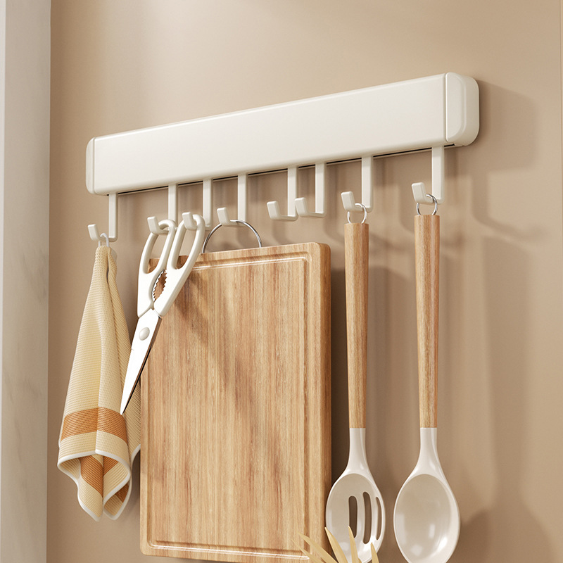 Hook Kitchen Punch-free Wall-mounted Hook Household Multi-functional Detachable Multi-purpose Kitchenware Storage Rack