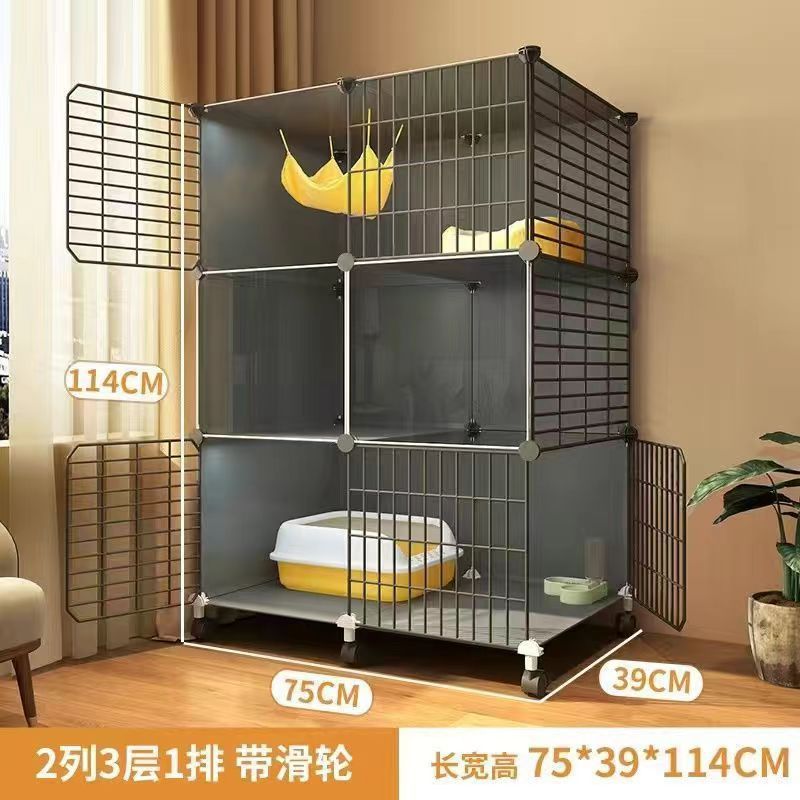 투명도가 높은 모델 [2열, 3단, 1열] 도르래가 있는 다층