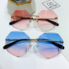 Metal sunglasses, trend glasses solar-powered, European style, wholesale