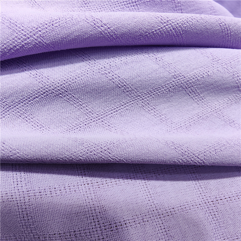 现货涤纶提花布 涤纶提花方格 春夏衬衫裙子面料批发