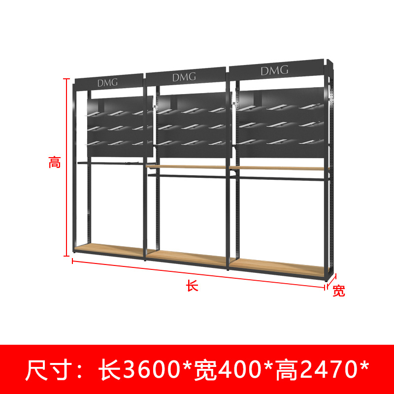 Expositor de ropa para tienda, perchero colgante, expositor de ropa de pie para centro comercial, estante para ropa de hombre, vitrina moderna.