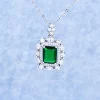Imitation of emerald pendant [no chain]