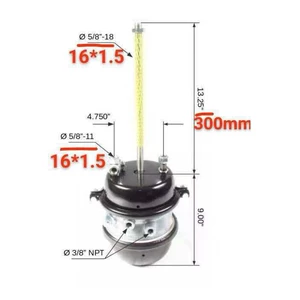 American-Style Trailer T30/30 Dual-Chamber Brake Air Chamber Bpw Heavy Truck Axle High-Stroke Fuwa Axle Universal