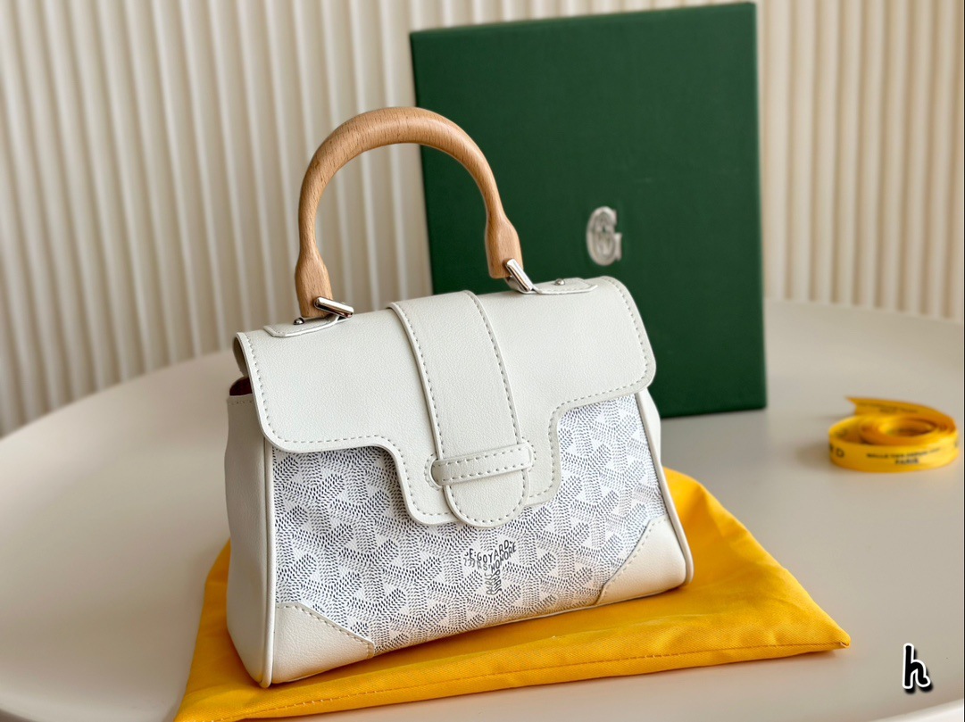 Dientes de perro Sai Kung Bolso 24 Goya GOYARD Bolso de cuero portátil de gran capacidad Trend Classic Fashion Messenger