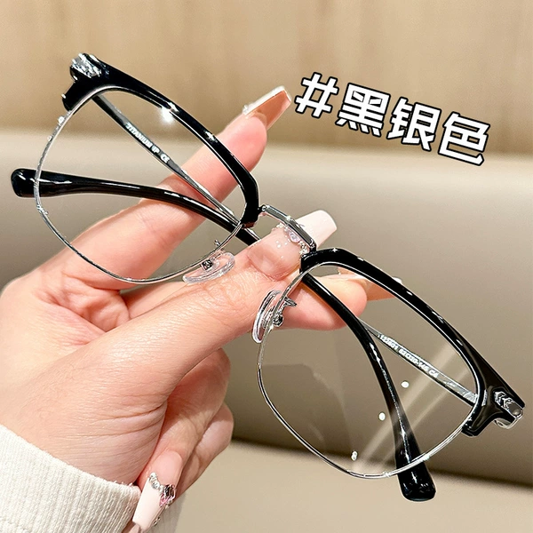 Black silver frame 8637