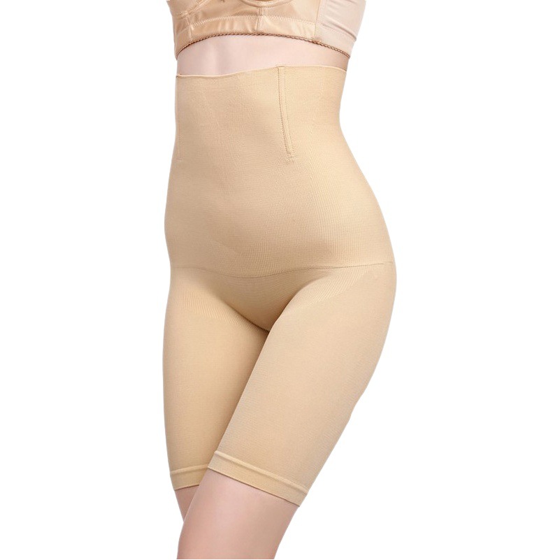 Más el tamaño de la ropa interior de las mujeres de cintura alta boxeador postparto de cintura alta que adelgaza la ropa interior del cuerpo que levanta el corsé de la cadera