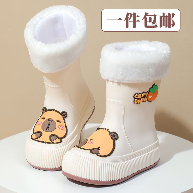 Zapatos de lluvia 2026 nuevos zapatos de agua de moda para mujeres padres e hijos de tubo corto antideslizante a prueba de agua y desgaste, zapatos de goma de lluvia image 13