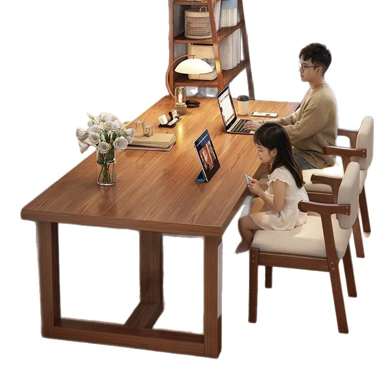 Mesa de escritorio de computadora casera dormitorio doble moderno simple mesa rectangular mesa de trabajo estudiantil escritorio