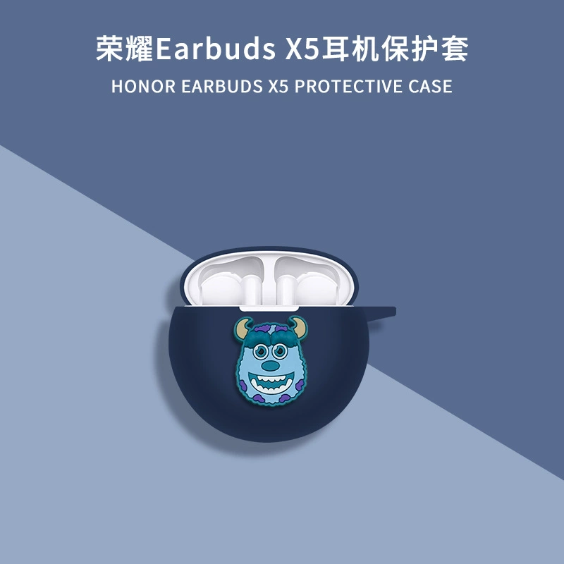 Совместимые силиконовые мультфильмовые наушники Huawei, Honor, защитный чехол, x5, x5, Bluetooth
